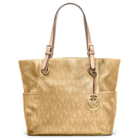 gold plastic michael kors bag|michael kors gold tote handbags.